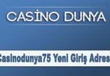 Casinodunya75 Yeni Giriş Adresi